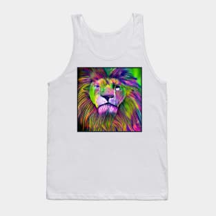 MULTI-COLOUR LION Tank Top